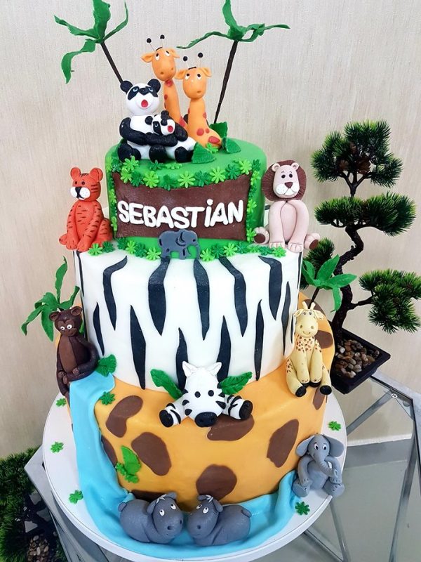 tort botez tema jungla
